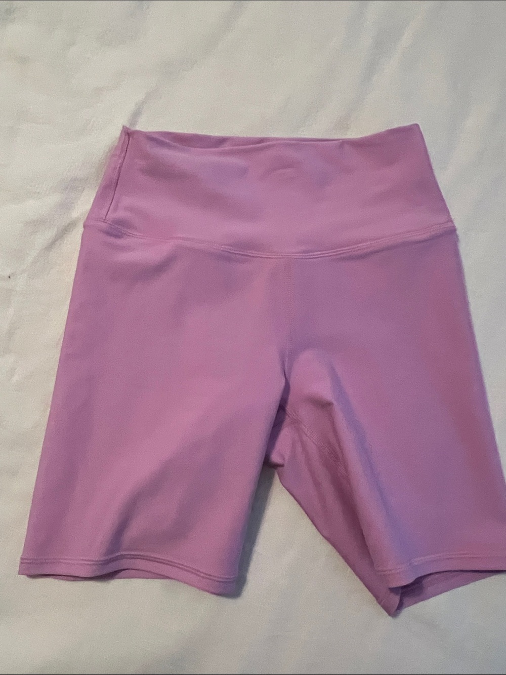 Women’s Black Faux Leather Elastic-Waist Bike Shorts